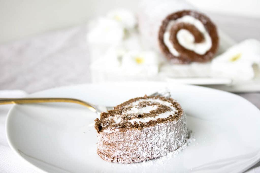 chocolate roulade cake