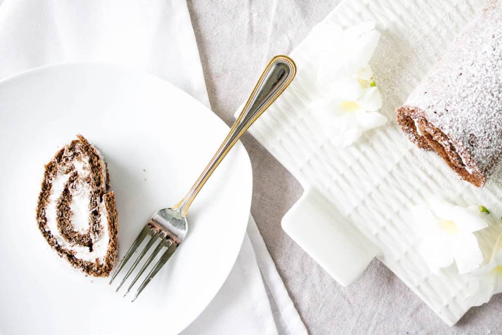 chocolate roulade cake