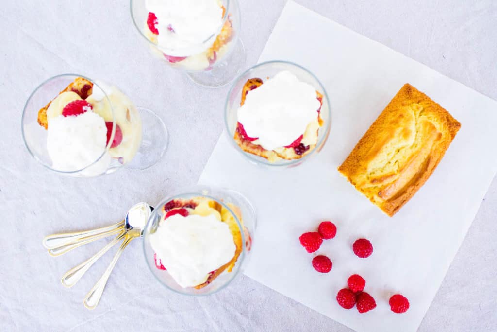 orange raspberry trifle 