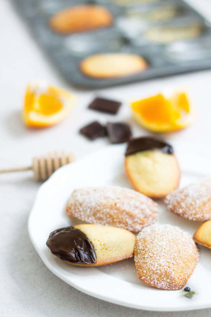 honey and orange madeleines