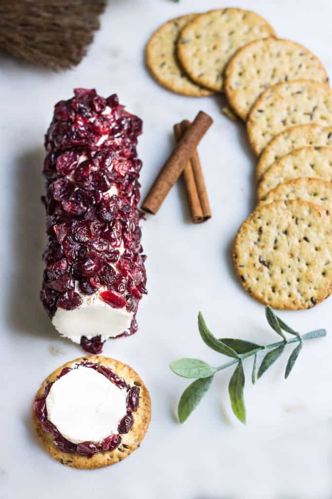 cranberry cheese log