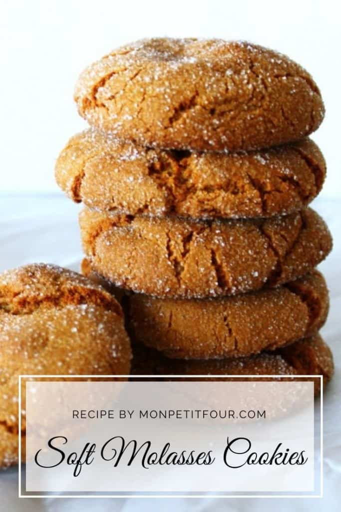 Soft Molasses Cookies Recipe Pin