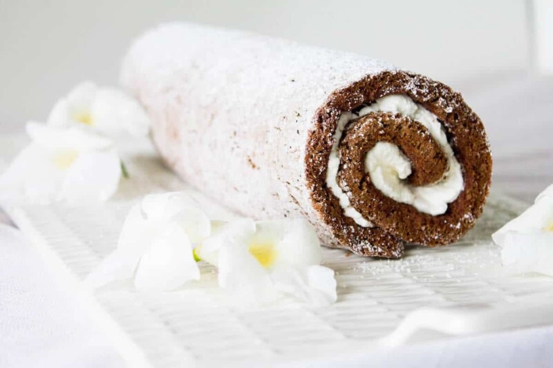 Chocolate Roulade (Swiss-Roll Cake) - Mon Petit Four®