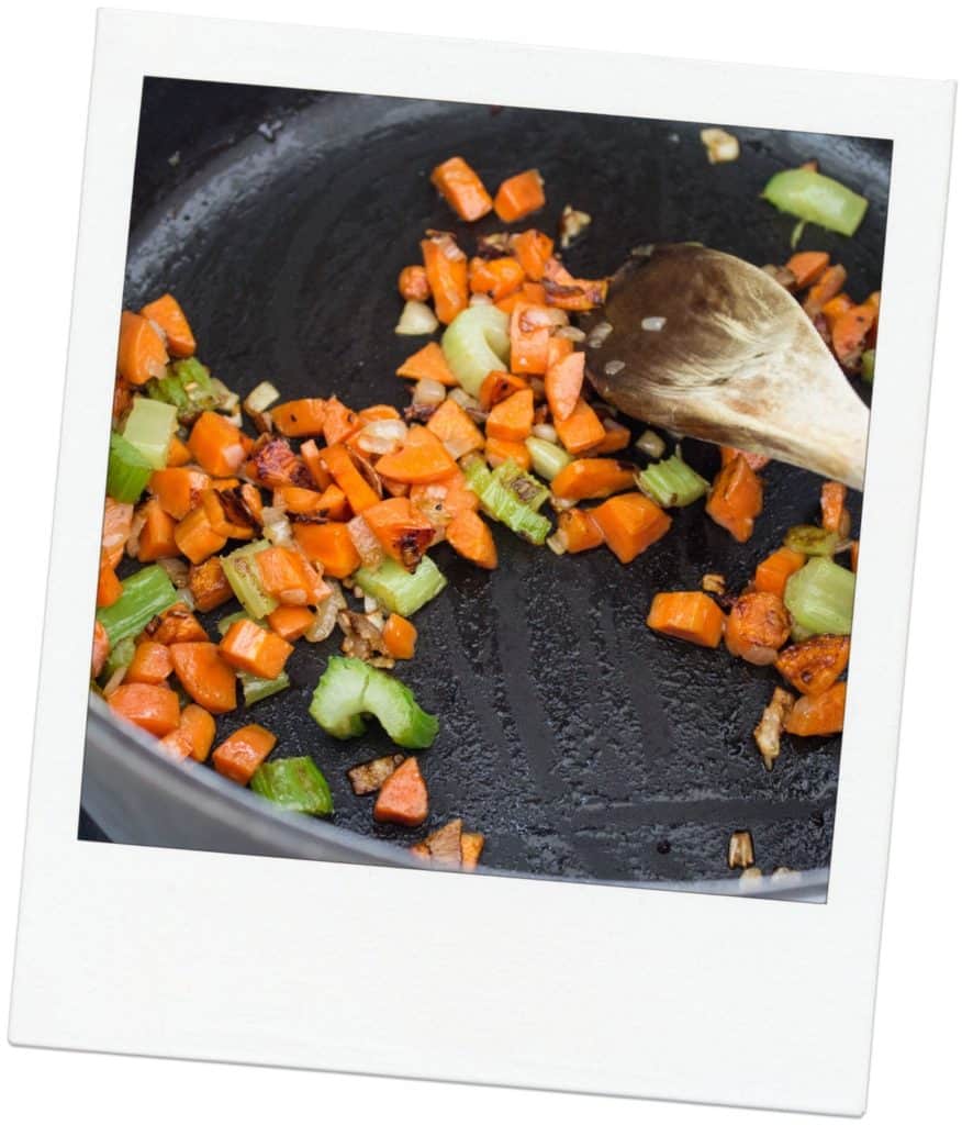 Chicken Fricassee: a one-pot chicken dinner made with mushrooms, tarragon, and a cream sauce. Easy weeknight dinner! Recipe via MonPetitFour.com