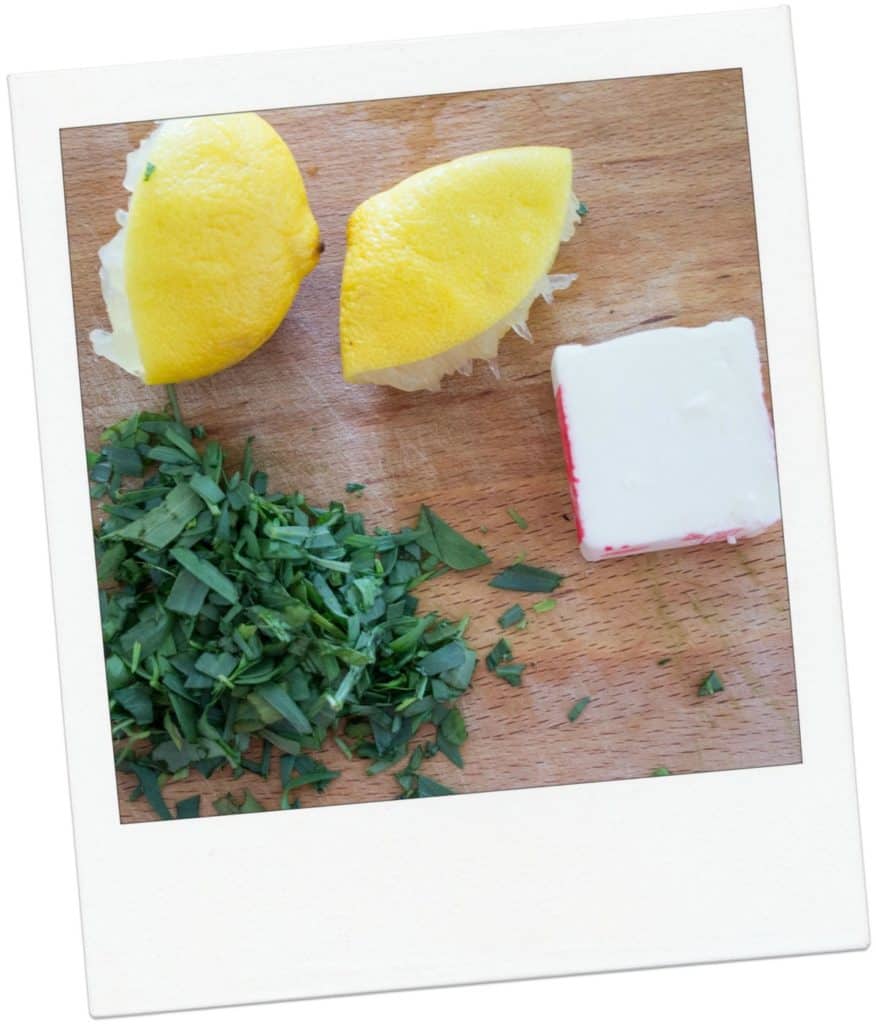 Chicken Fricassee: a one-pot chicken dinner made with mushrooms, tarragon, and a cream sauce. Easy weeknight dinner! Recipe via MonPetitFour.com