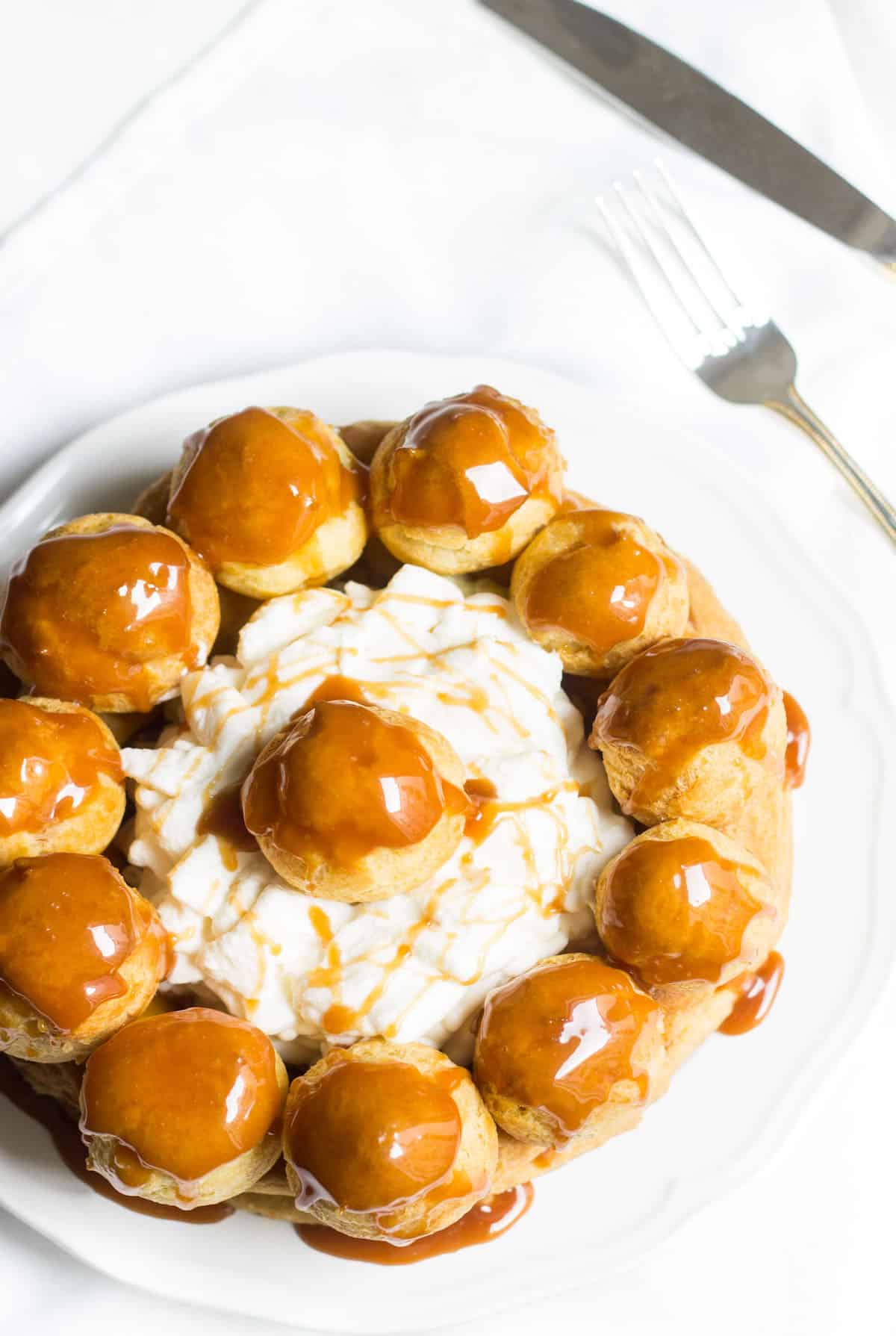 Gateau St. Honore with Salted Caramel Mon Petit Four®