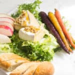 Endive Salad with Baked Brie: A perfect lunch salad or appetizer. Recipe via MonPetitFour.com