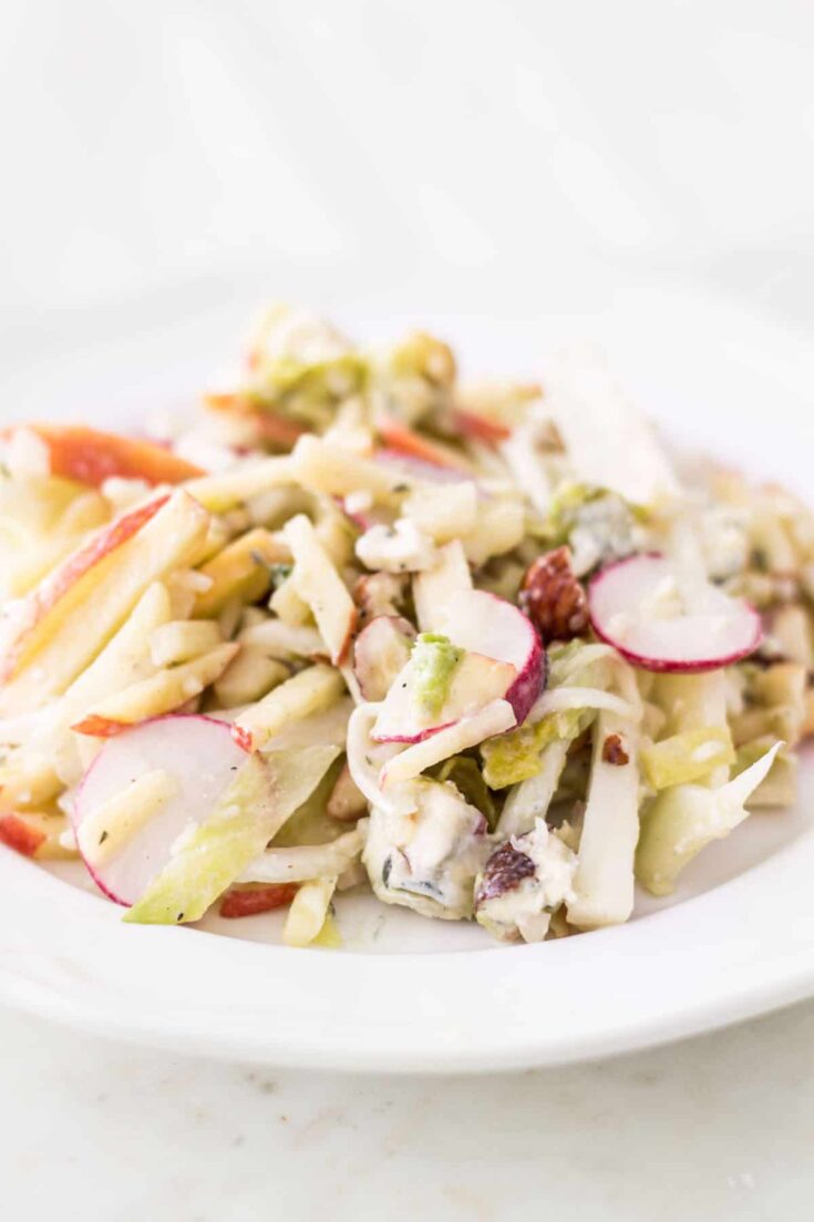 Apple Fennel Salad with Blue Cheese Vinaigrette Mon Petit Four®