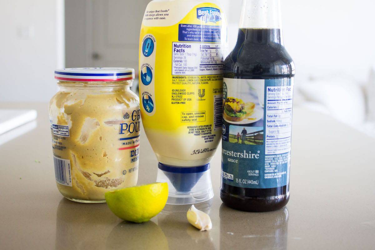 kale caesar salad ingredients for dressing