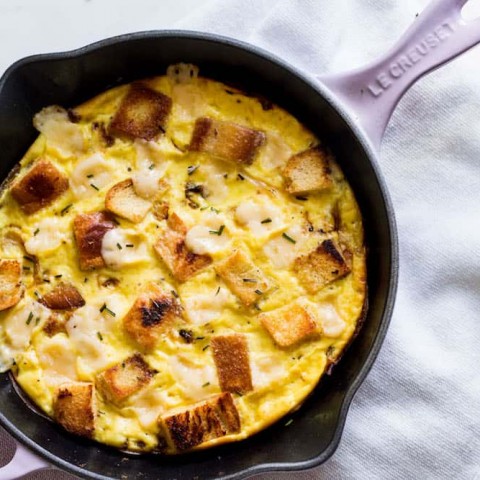 baked frittata landscape shot