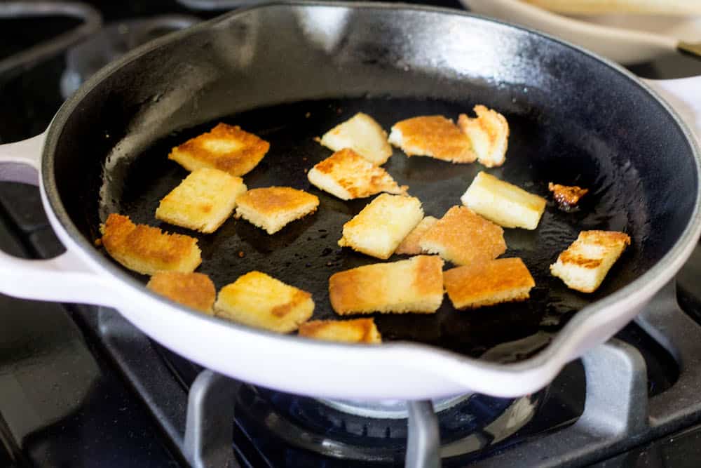 baked frittata croutons