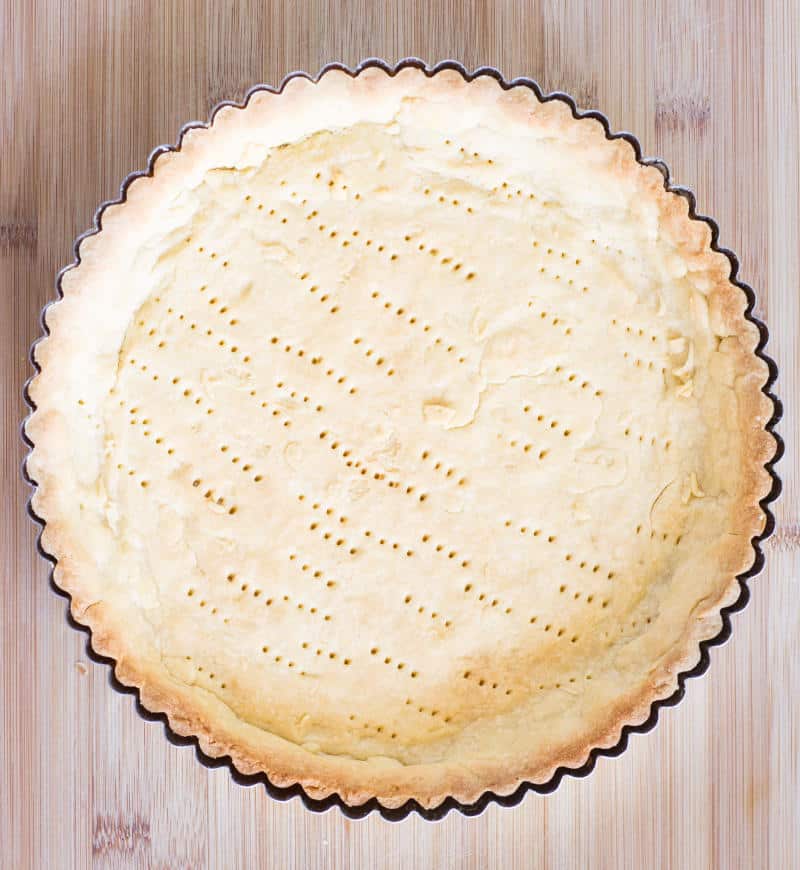 Pâte Sucrée overhead shot portrait