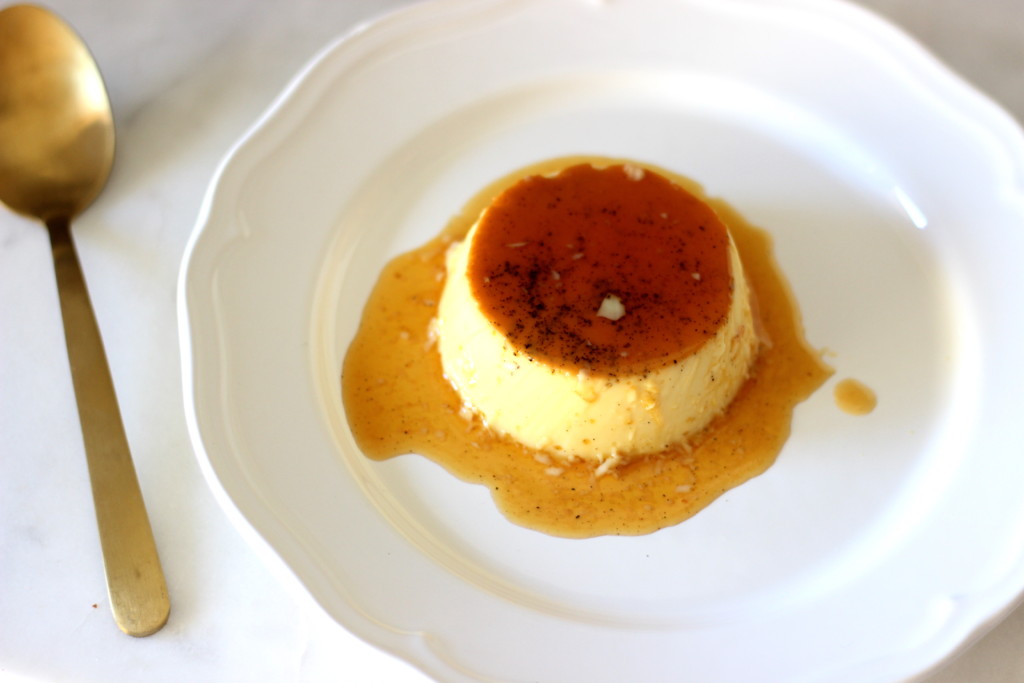 baked custard dessert