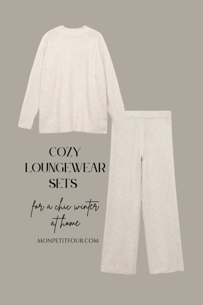 soft ribbed knit loungewear set