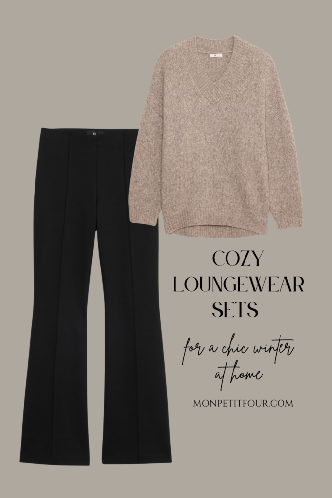 oversized sweater and stretch pant set