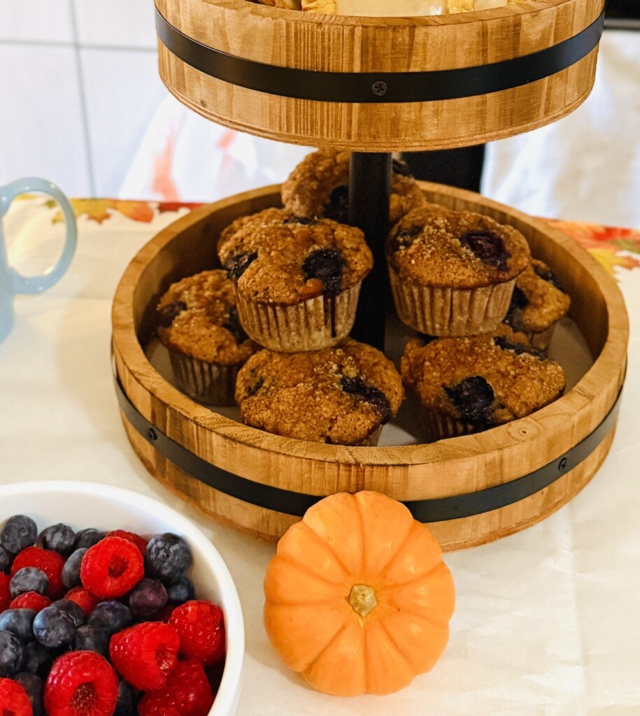 blueberry banana muffins