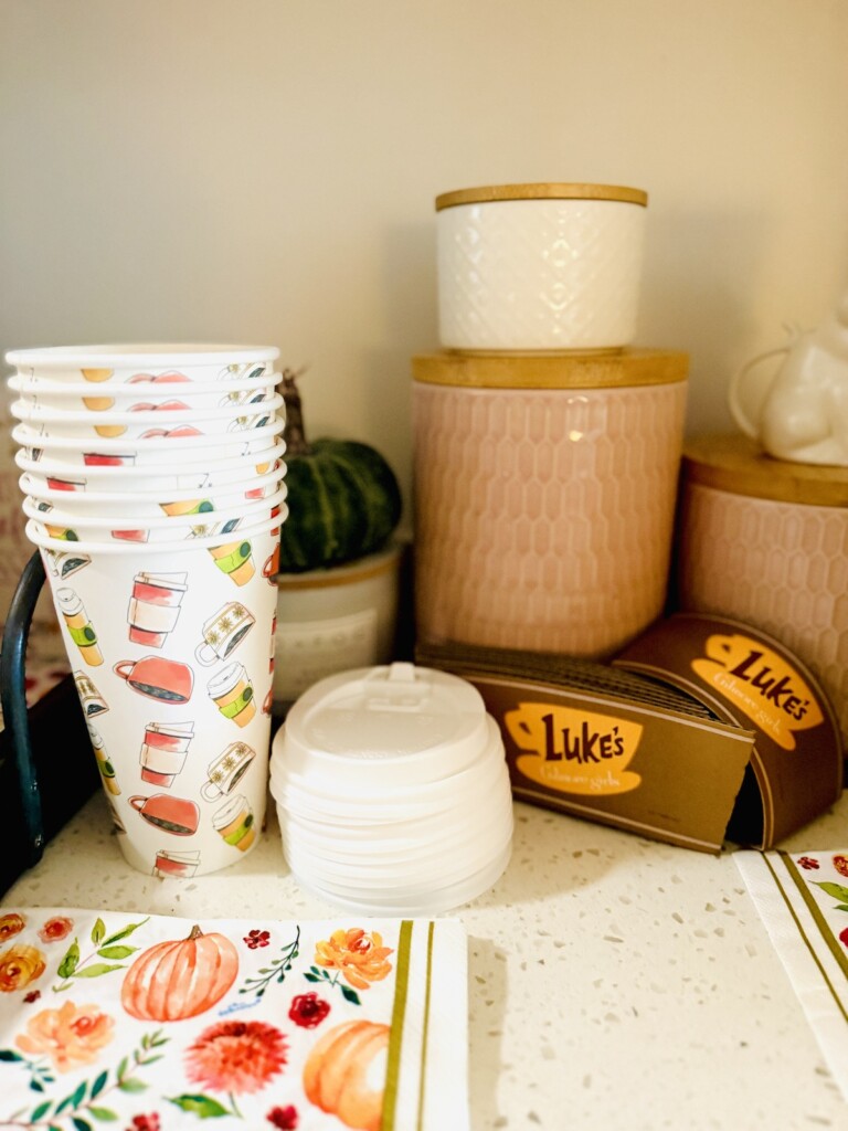 gilmore girls themed disposable coffee cups