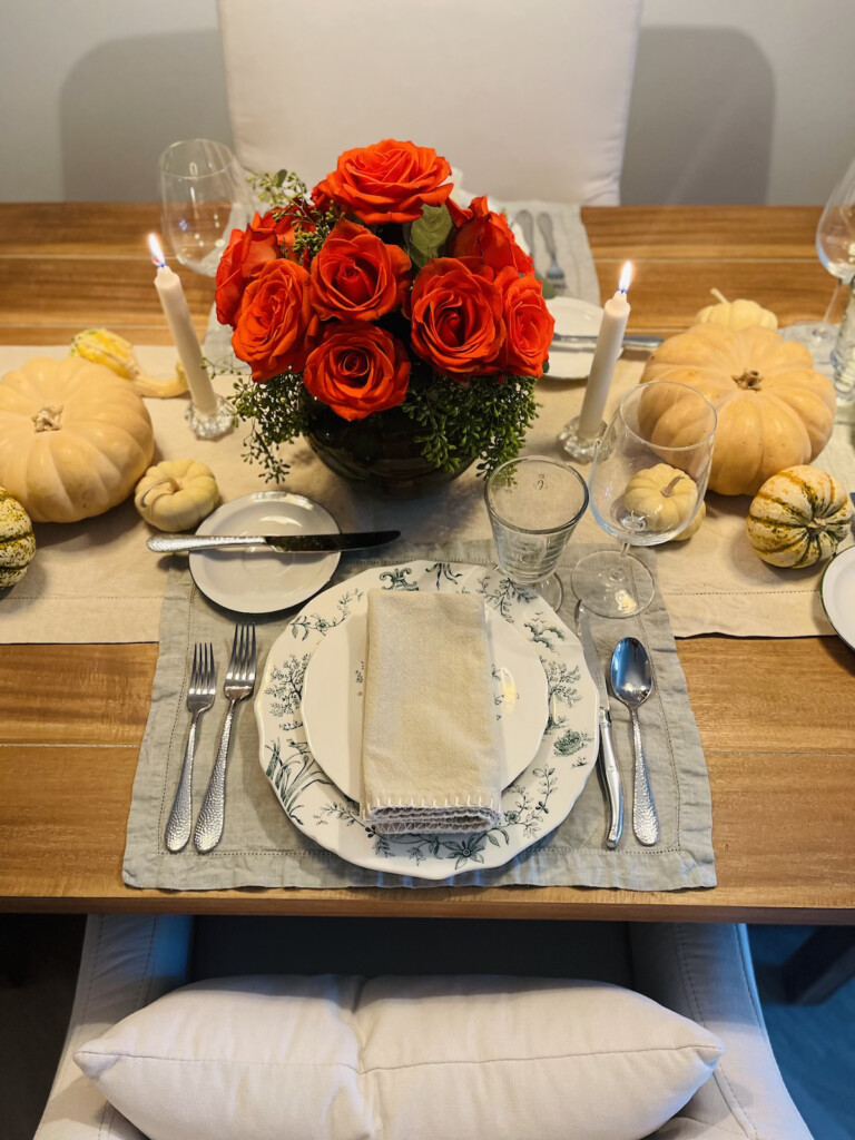 Thanksgiving formal table setting