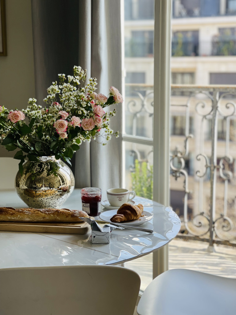 french breakfast in a parisian apartment