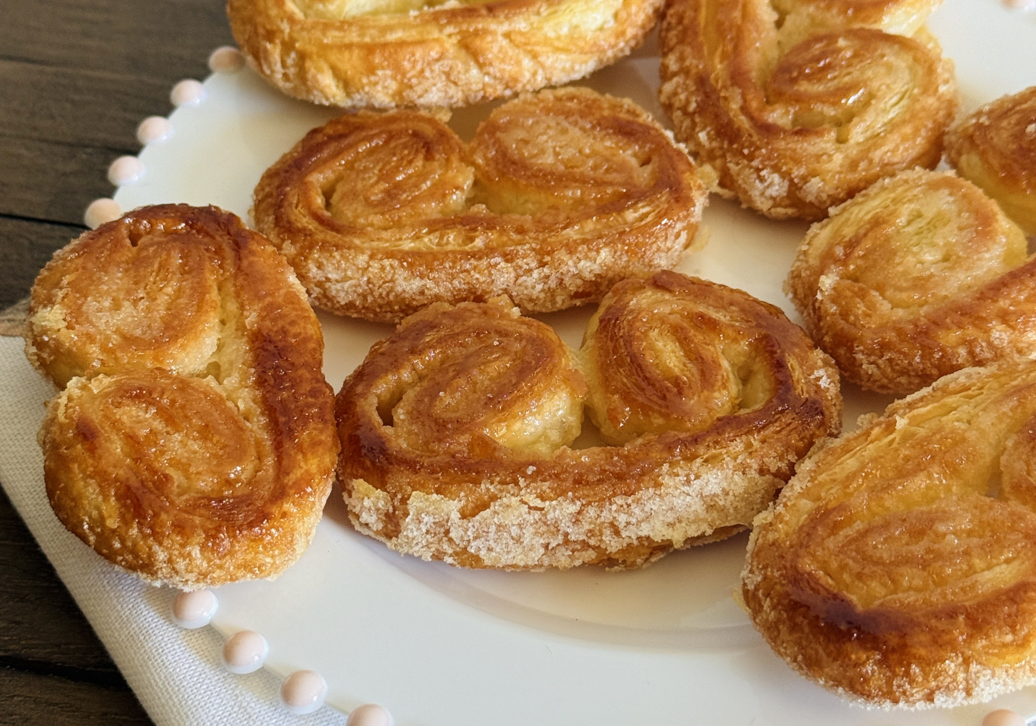 palmiers recipe (elephant ear pastries) - Mon Petit Four®