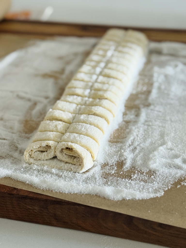 puff pastry folded in sugar for palmiers